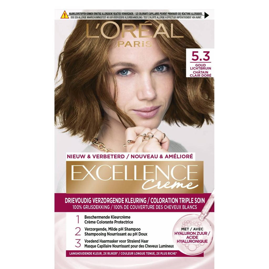 L'Oréal Paris Excellence Crème haarkleuring - 5.3 Licht Goudbruin