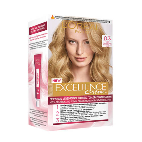 Loreal Paris Excellence Creme Haarkleuring 83 Licht Goudblond loreal kopen in de aanbieding