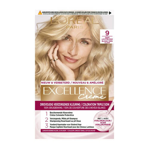 Wehkamp L'Oréal Paris Excellence Crème haarkleuring - 9 Zeer Licht Blond aanbieding