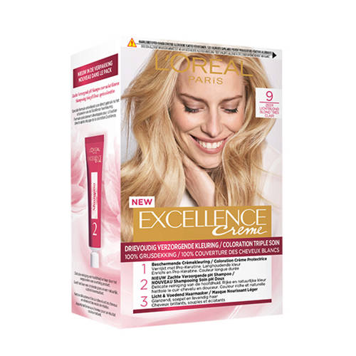 Wehkamp L'Oréal Paris Excellence Crème haarkleuring - 9 Zeer Licht Blond aanbieding