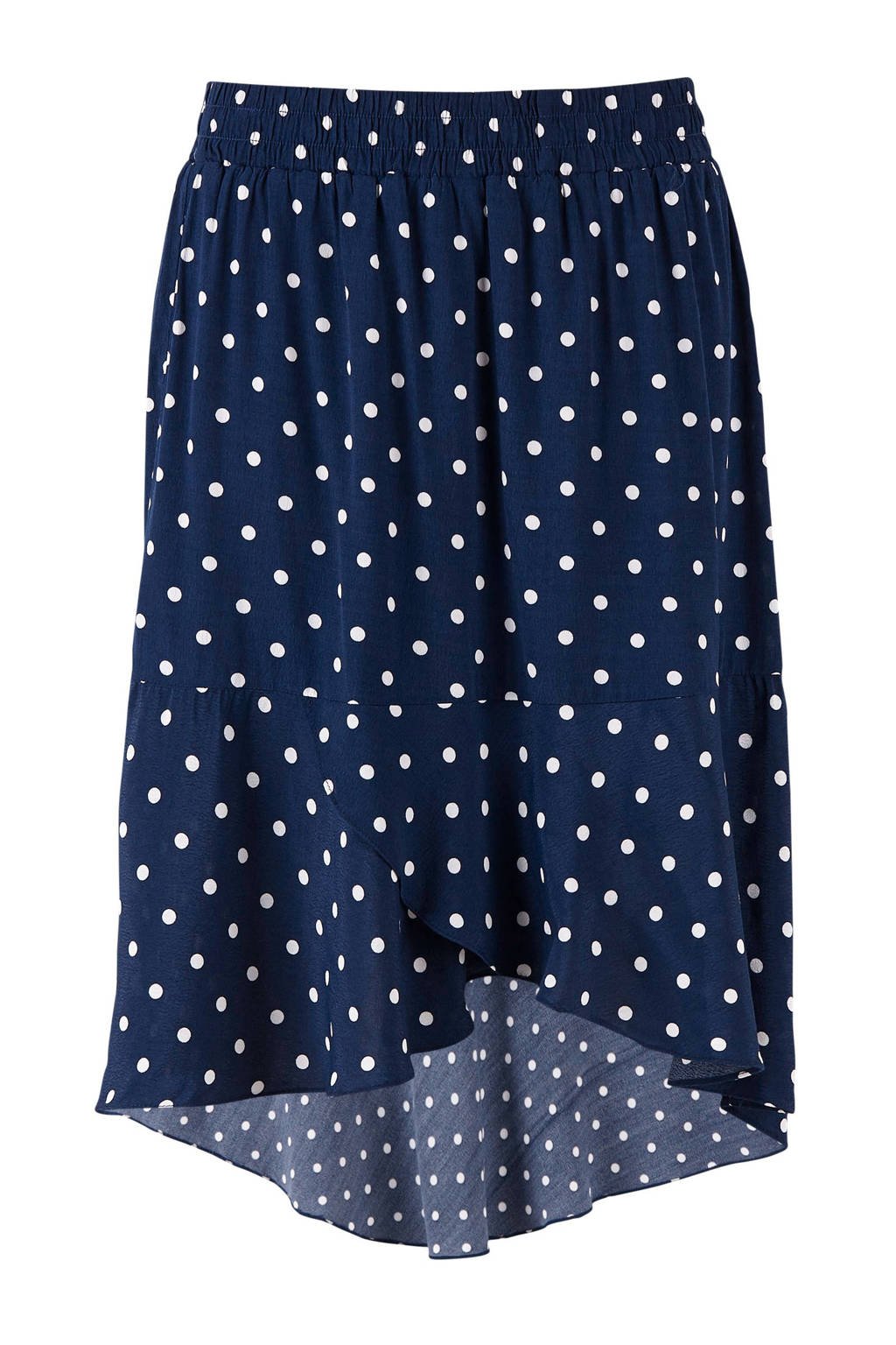 Saint Tropez rok met stippen donkerblauw, Donkerblauw/wit