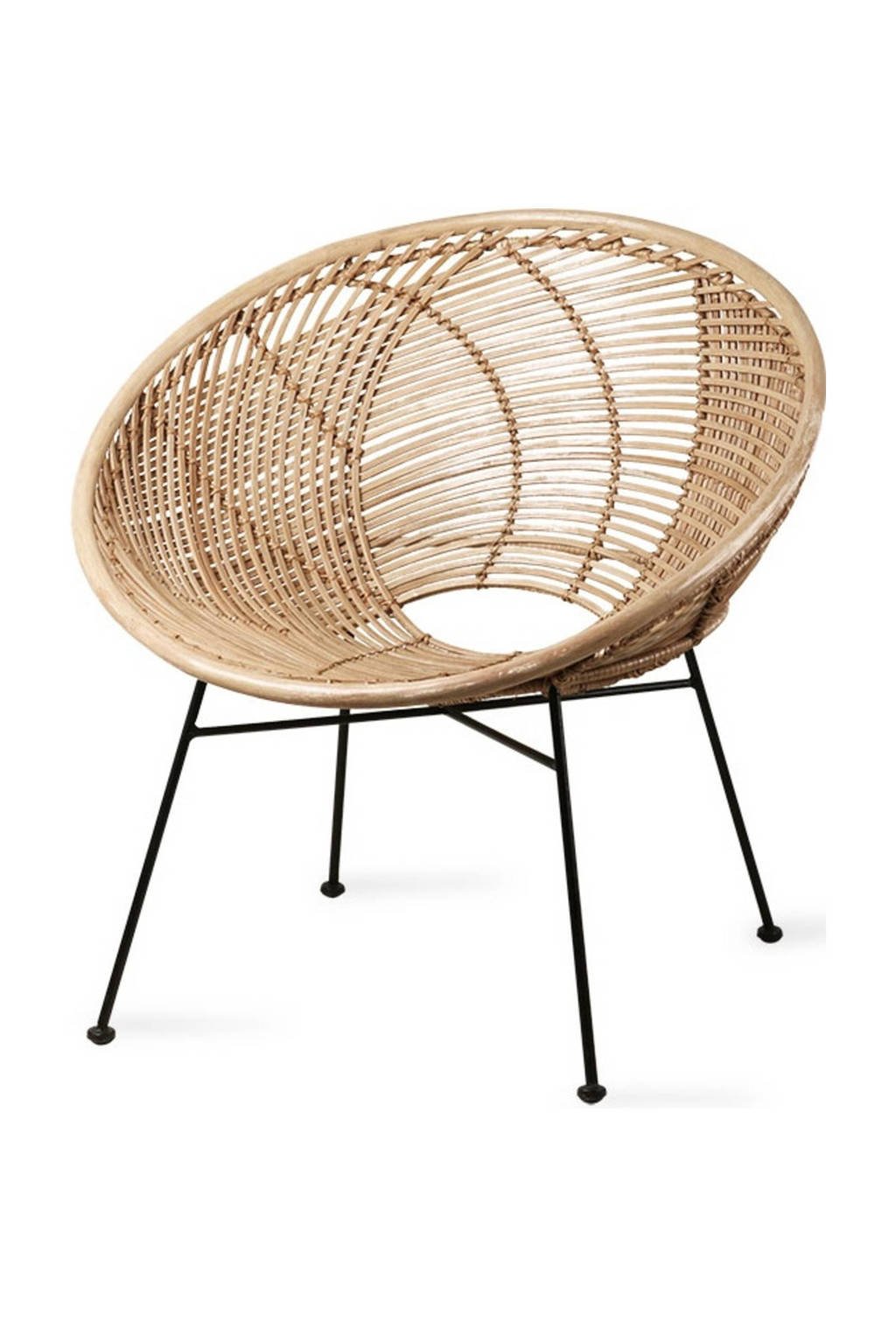 HKliving fauteuil, Lichtbruin/zwart