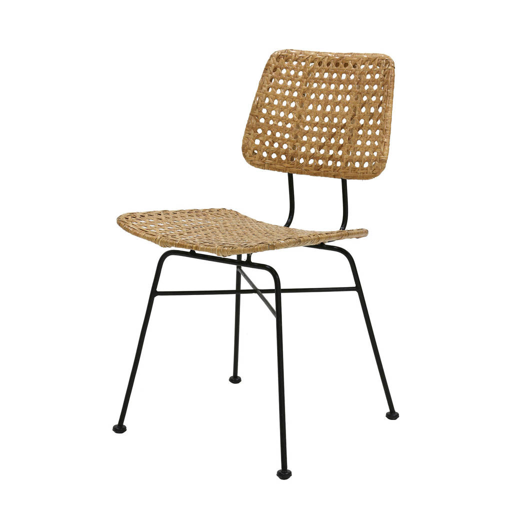 HKliving eetkamerstoel, Naturel/zwart