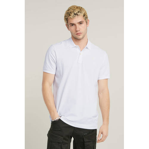 G-STAR slim fit polo Dunda white afbeelding