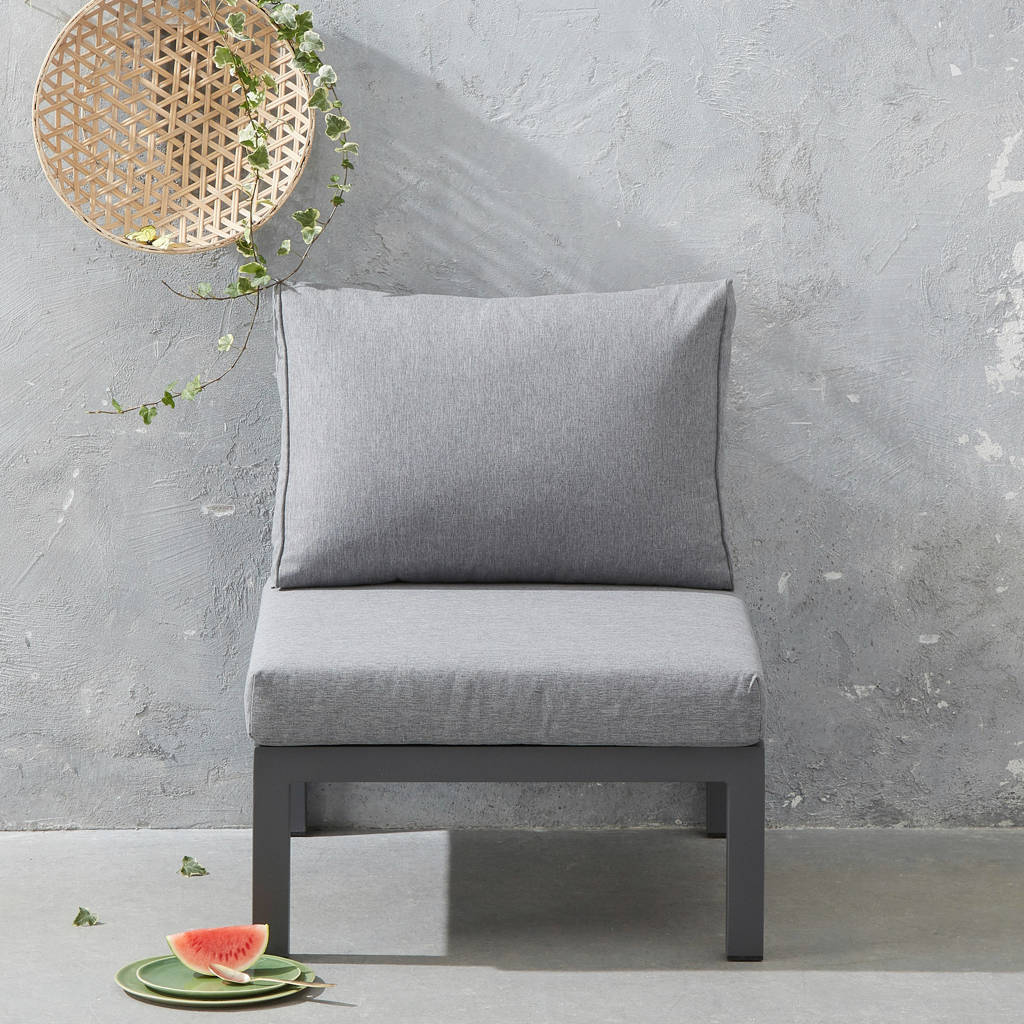 Exotan loungestoel La Vida (aluminium), Antraciet/grijs