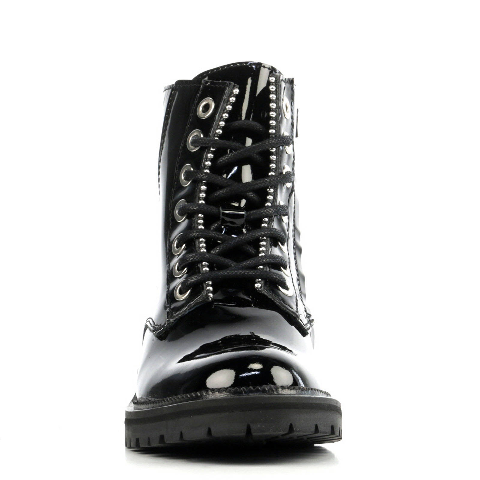 Hip lak leren veterboots zwart | wehkamp