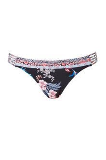 brazilian bikinibroekje in all over print zwart