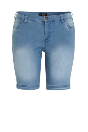 slim fit jeans short Emily lichtblauw