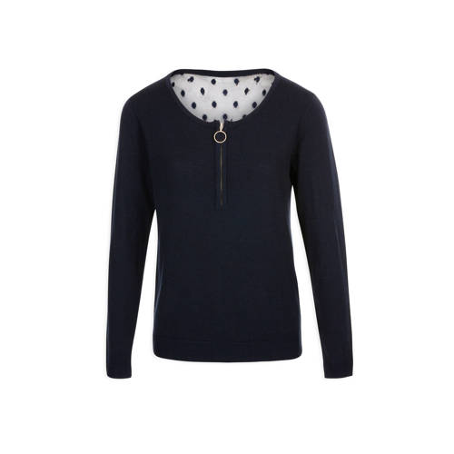 Morgan Top Met Mesh Marine morgan kopen in de aanbieding