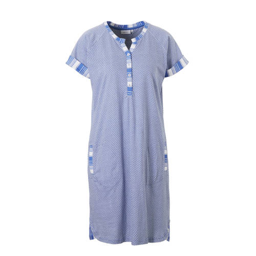Pastunette Nachthemd In All Over Print Blauw pastunette kopen in de aanbieding