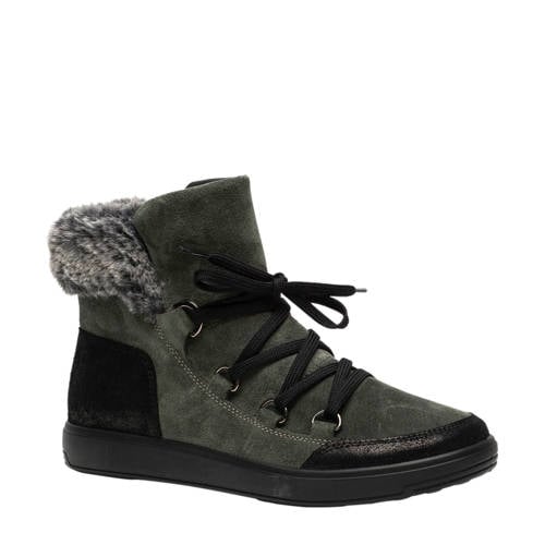 Scapino Natuform Suede Veterboots Kaki scapino kopen in de aanbieding Scapino Natuform Suede Veterboots Kaki scapino kopen in de aanbieding