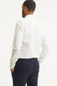 Profuomo slim fit overhemd - mouwlengte 7 extra lang white, White