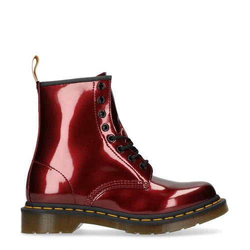 Dr Martens Veterboots Rood dr martens kopen in de aanbieding