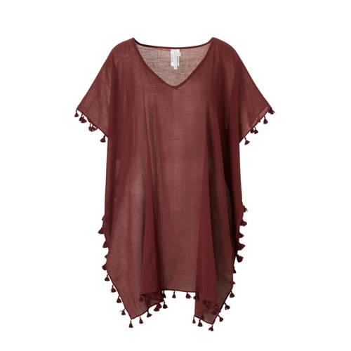 Seafolly Kaftan Met Kwastjes Olijfgroen seafolly kopen in de aanbieding