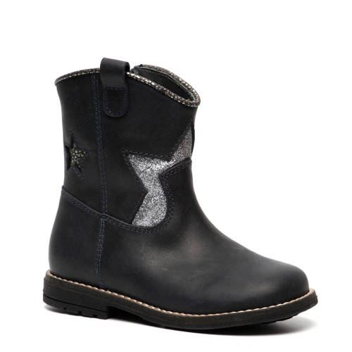 Scapino Groot Leren Enkellaarzen Met Ster Marine scapino kopen in de aanbieding