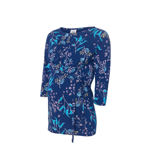 Mamalicious Mama Licious Zwangerschapstop Met Strikaccent Donkerblauw mamalicious kopen in de aanbieding