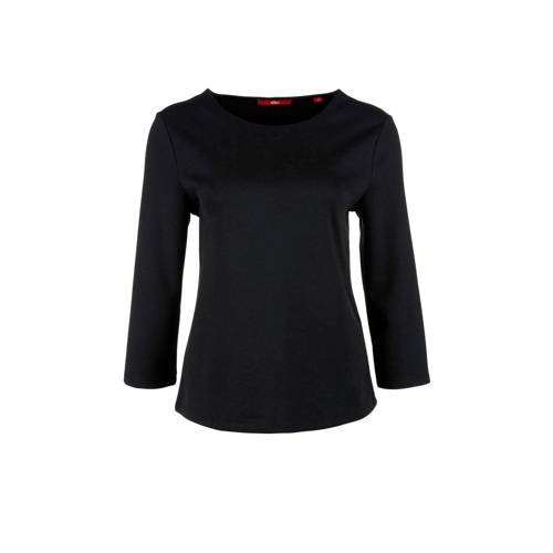 Soliver Top Met Rugdetail Zwart soliver kopen in de aanbieding