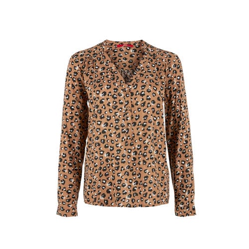 Soliver Top Met Panterprint Bruin soliver kopen in de aanbieding Soliver Top Met Panterprint Bruin soliver kopen in de aanbieding