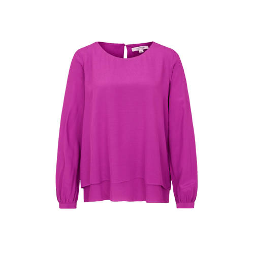 Comma Casual Identity Gelaagde Top Paars comma casual identity kopen in de aanbieding Comma Casual Identity Gelaagde Top Paars comma casual identity kopen in de aanbieding