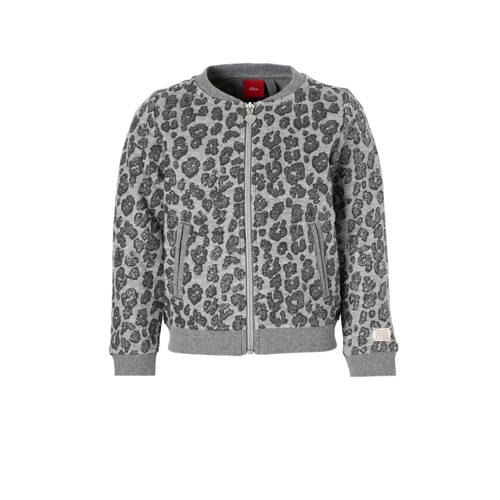 Soliver Bombervest Met Panterprint Grijs soliver kopen in de aanbieding Soliver Bombervest Met Panterprint Grijs soliver kopen in de aanbieding