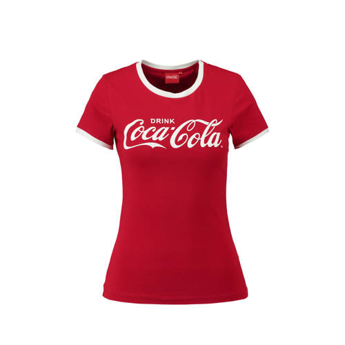 Coolcat Coca Cola T Shirt Rood coolcat kopen in de aanbieding