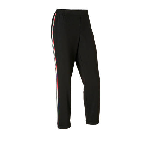 Jacqueline De Yong Sweatpant Met Bies Rood jacqueline de yong kopen in de aanbieding