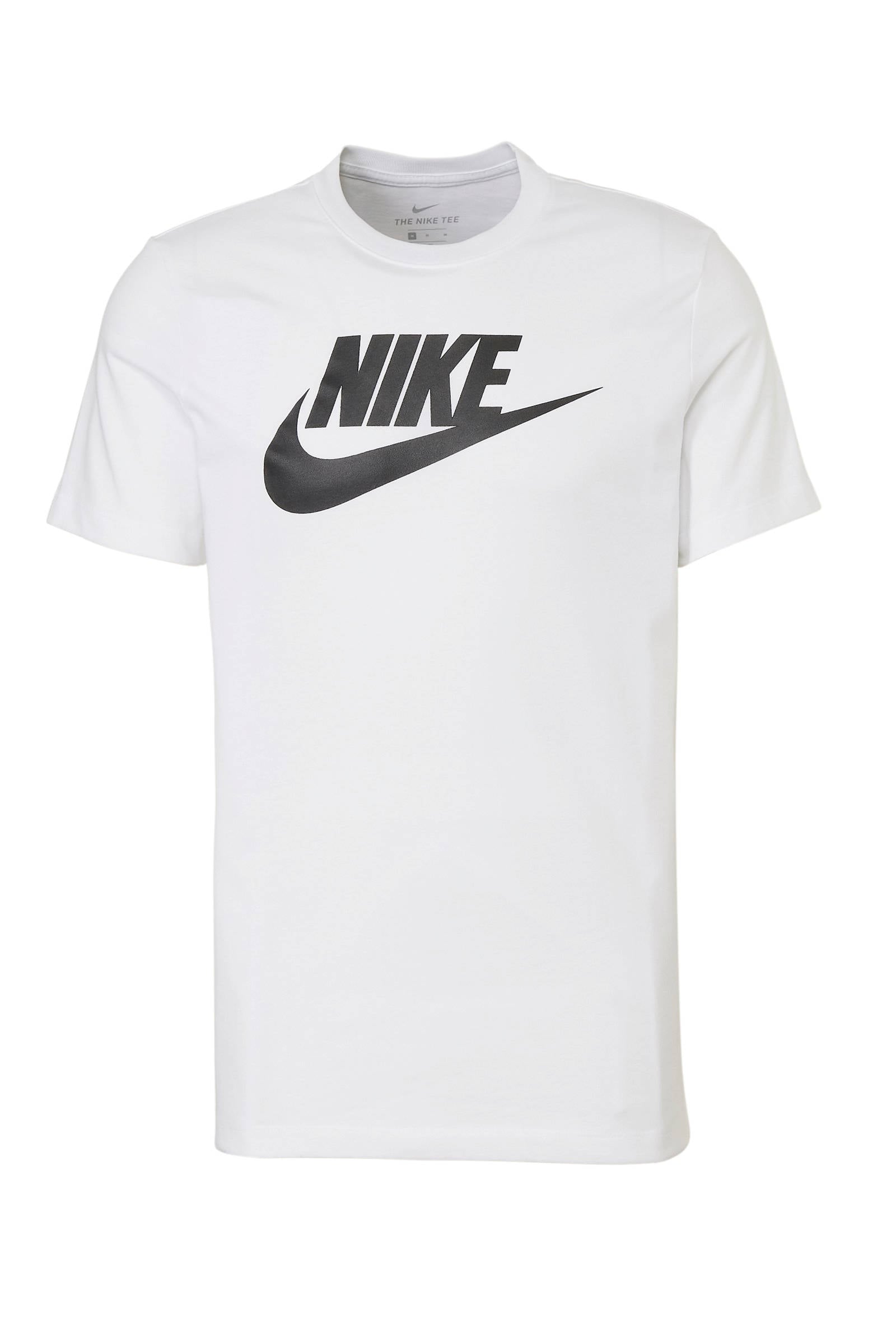Nike sport T-shirt met printopdruk wit | wehkamp