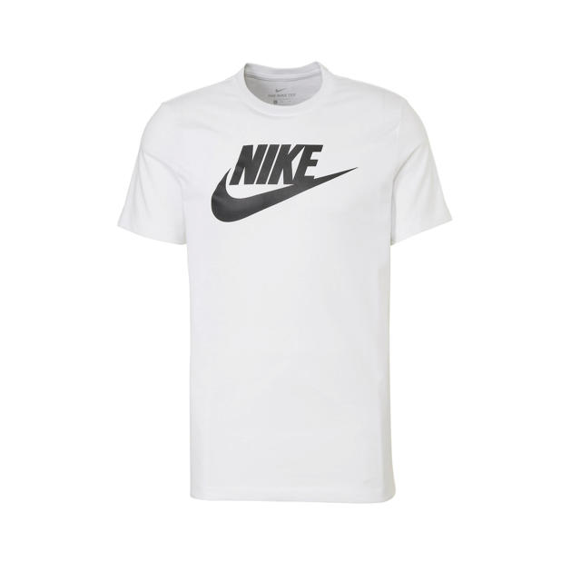 Nike T-shirt met printopdruk wit | wehkamp