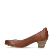 thumbnail: No Stress leren pumps cognac