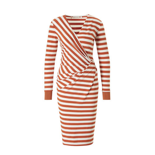 Inwear gestreepte jurk oranje Inwear gestreepte jurk oranje