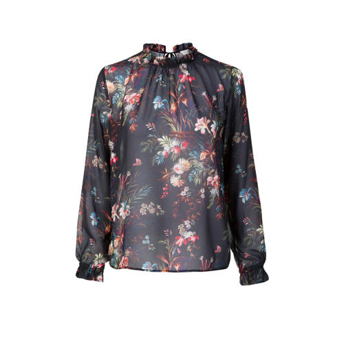 Promiss Top Met Bloemen Marine promiss kopen in de aanbieding