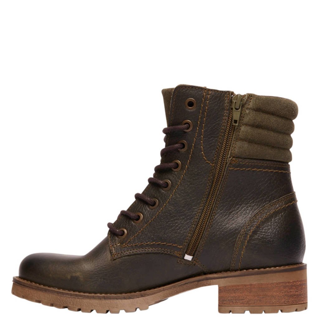 Landrover Vanharen Leren Landrover Vanharen Leren Groen Veterboots Landrover Veterboots Groen Vanharen rgrUZq