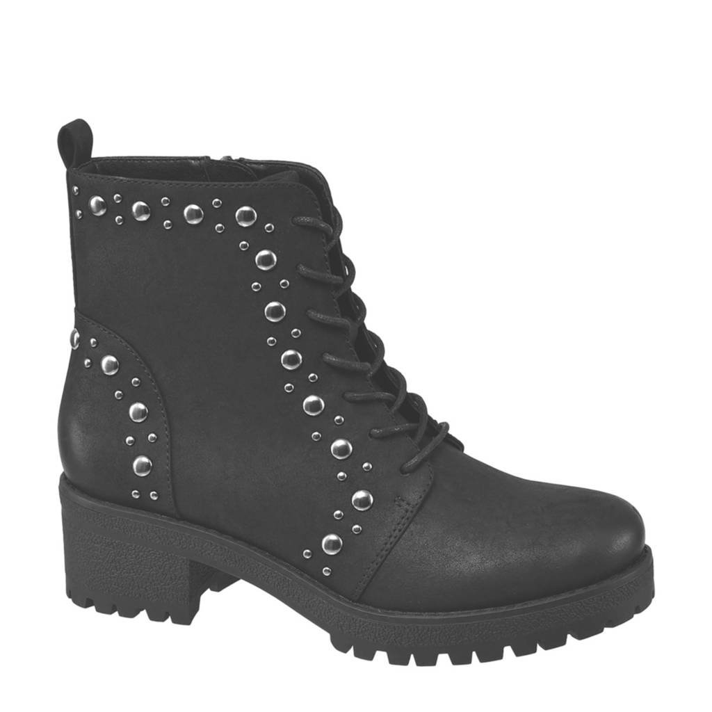 Graceland Met Zwart Vanharen Studs Bikerboots vv7Ra