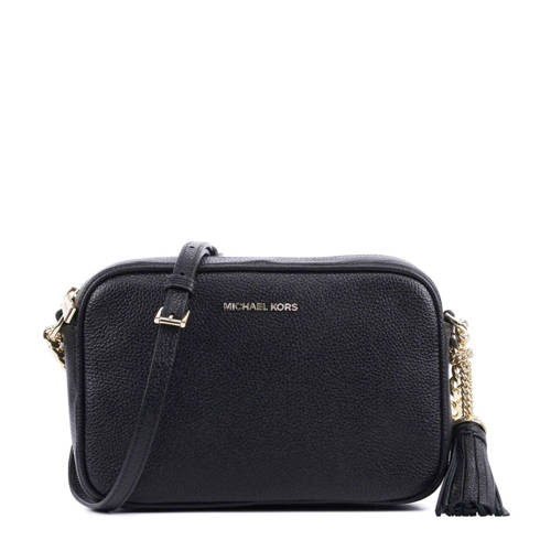 Michael Kors Leren Crossbosy Tas Zwart michael kors kopen in de aanbieding Michael Kors Leren Crossbosy Tas Zwart michael kors kopen in de aanbieding