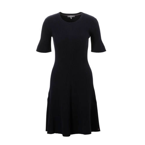 Tommy Hilfiger Rib Gebreide Jurk tommy hilfiger kopen in de aanbieding Tommy Hilfiger Rib Gebreide Jurk tommy hilfiger kopen in de aanbieding