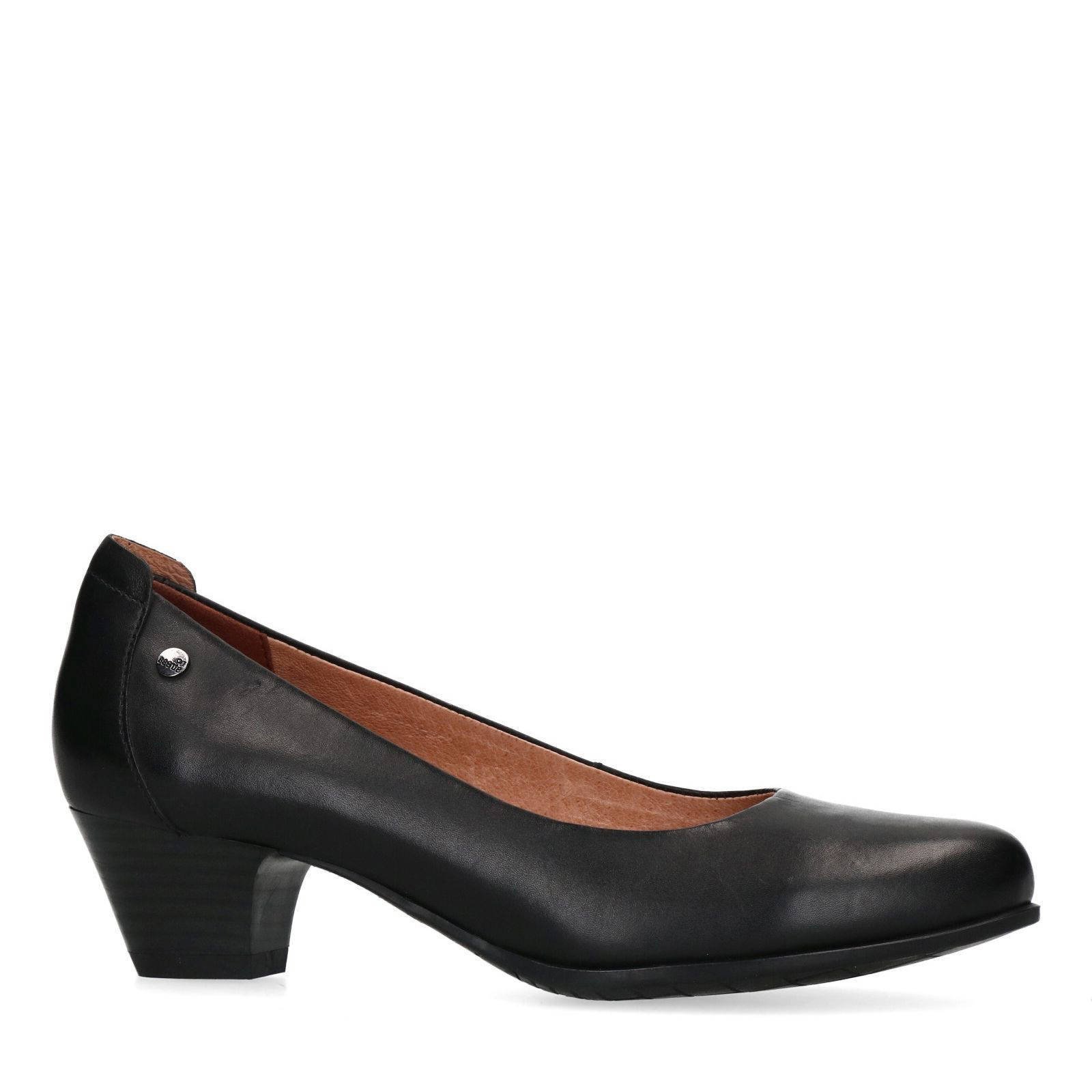 Zwarte best sale leren pumps