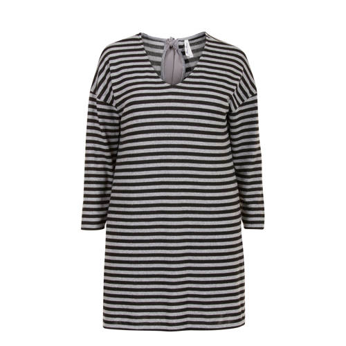 Miss Etam Plus Tuniek Streep Grijs miss etam kopen in de aanbieding