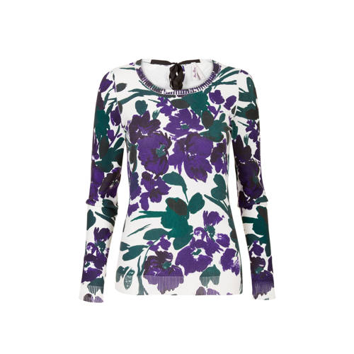 Miss Etam Regulier Trui Met Bloemenprint Blauw miss etam kopen in de aanbieding Miss Etam Regulier Trui Met Bloemenprint Blauw miss etam kopen in de aanbieding
