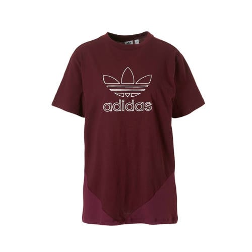 Adidas Originals T Shirt Bordeauxrood adidas kopen in de aanbieding Adidas Originals T Shirt Bordeauxrood adidas kopen in de aanbieding