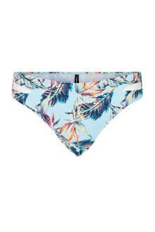 bikinibroekje in all over print blauw