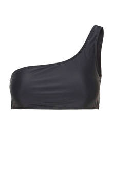 one shoulder bikinitop zwart