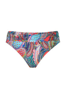 Mix & Match bikinibroekje high waist in all over print rood