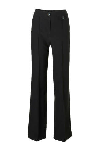 straight fit pantalon zwart