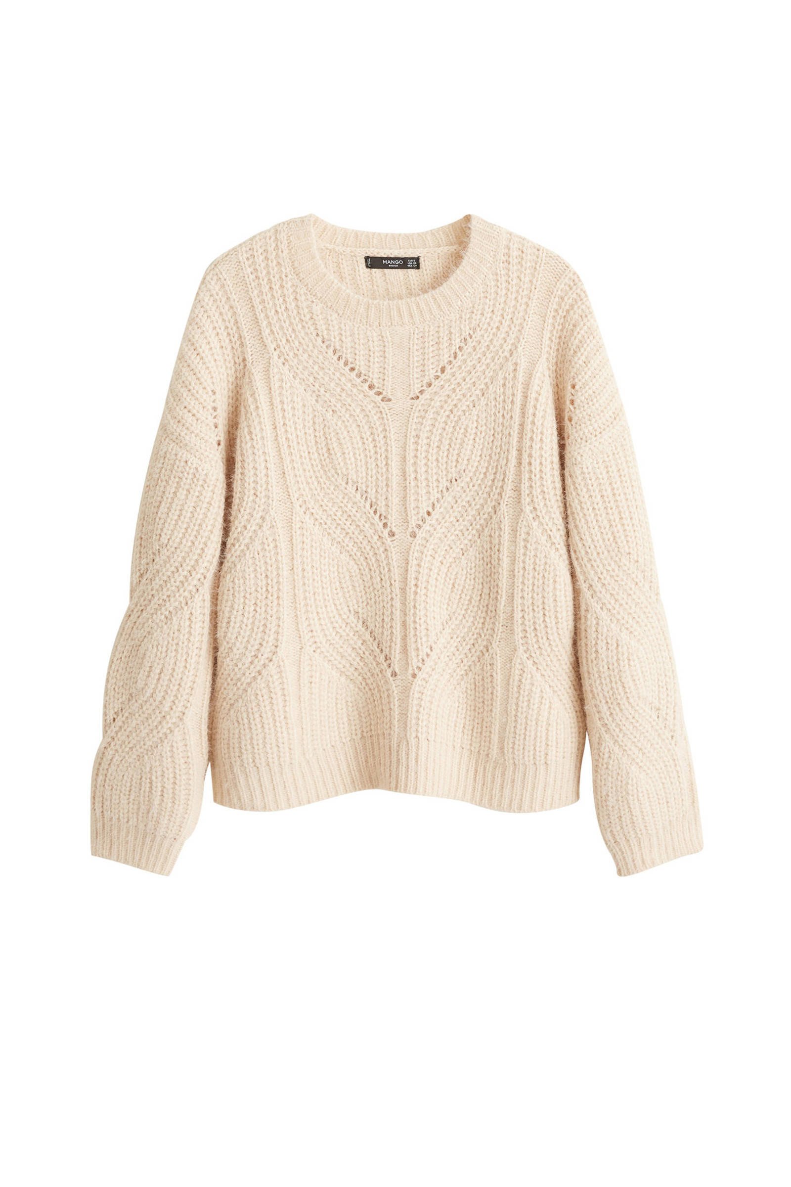 Mango ajour trui beige | wehkamp Mango ajour trui beige | wehkamp