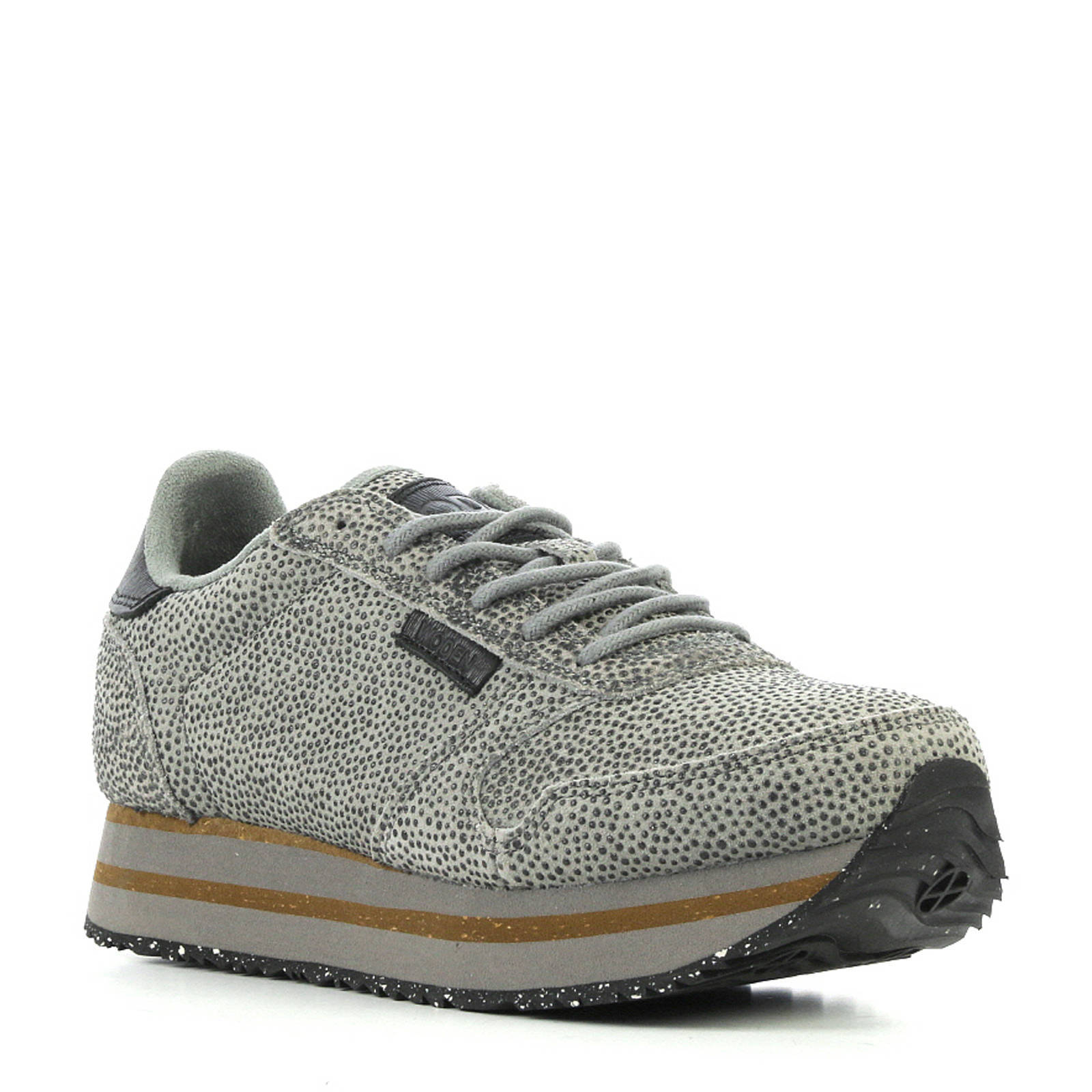 Woden suède sneakers grijs | wehkamp