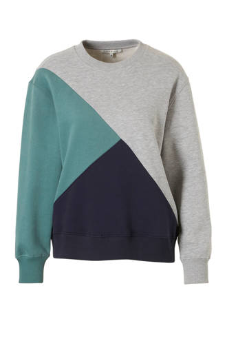 sweater Elin met blokprint