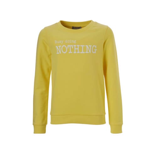 Geisha Sweater Met Tekst Geel geisha kopen in de aanbieding