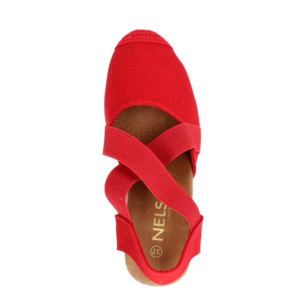 Nelson espadrilles rood | wehkamp