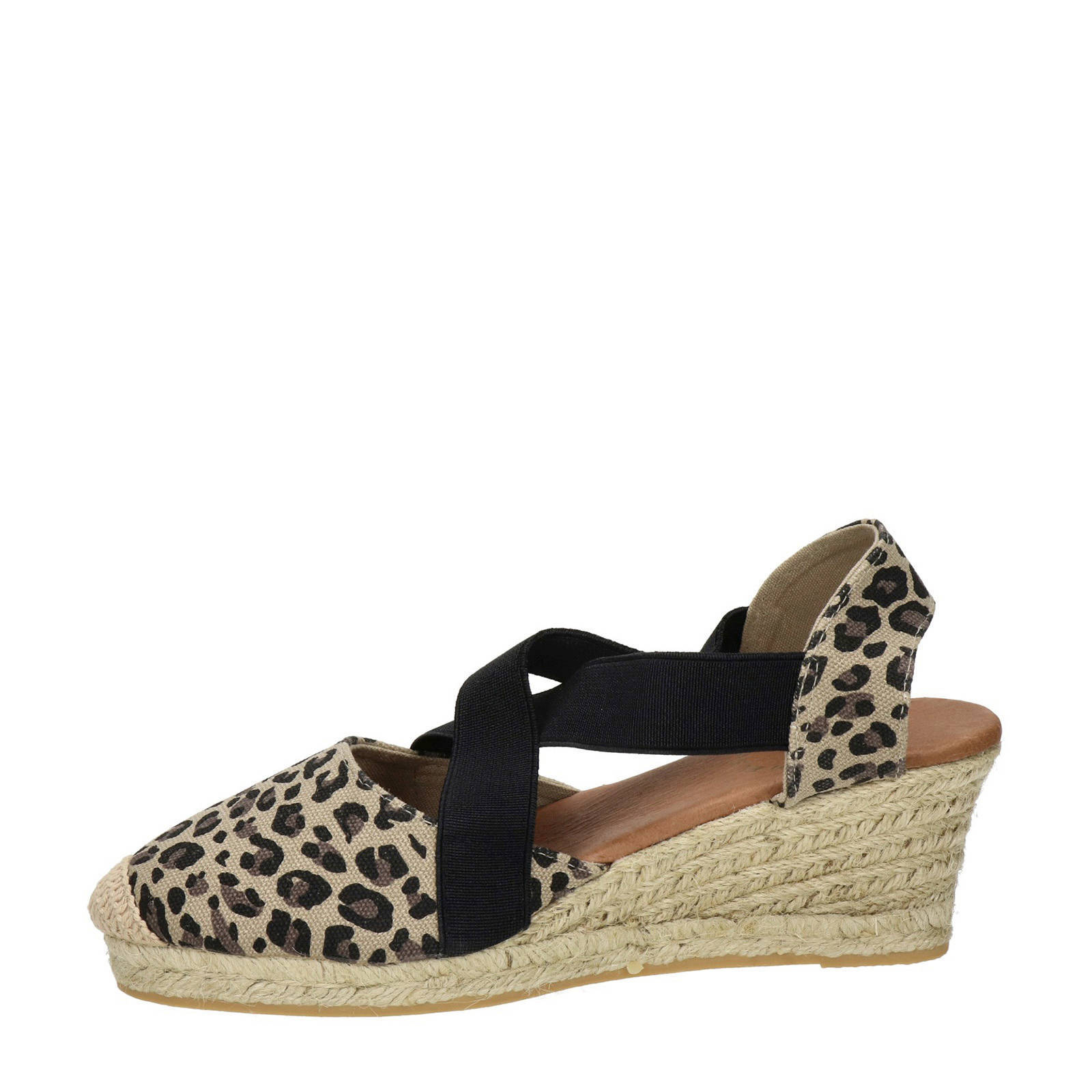 Nelson espadrilles met panterprint | wehkamp