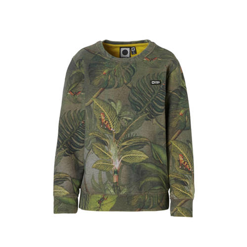 Tumble N Dry Mid Sweater Met Allover Print Groen tumble n dry kopen in de aanbieding